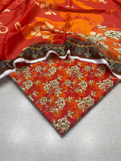 2Pc Gul Ahmad Lawn Kameez & Dupatta Suit 0226