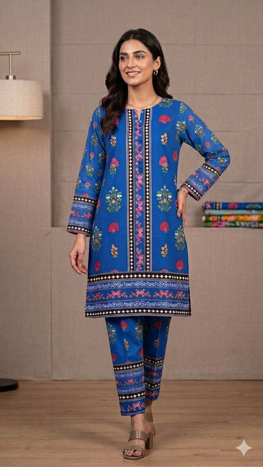 Lawn Co-Ord Set Vol-682