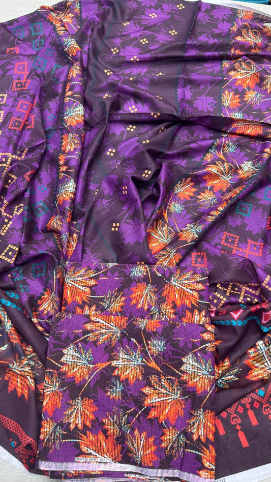 3Pc Bana Doria Allover Lawn Suit #35130