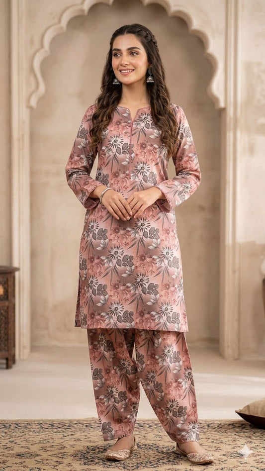 2Pc Lawn Bana Dora Digital Printed Suit Vol-18