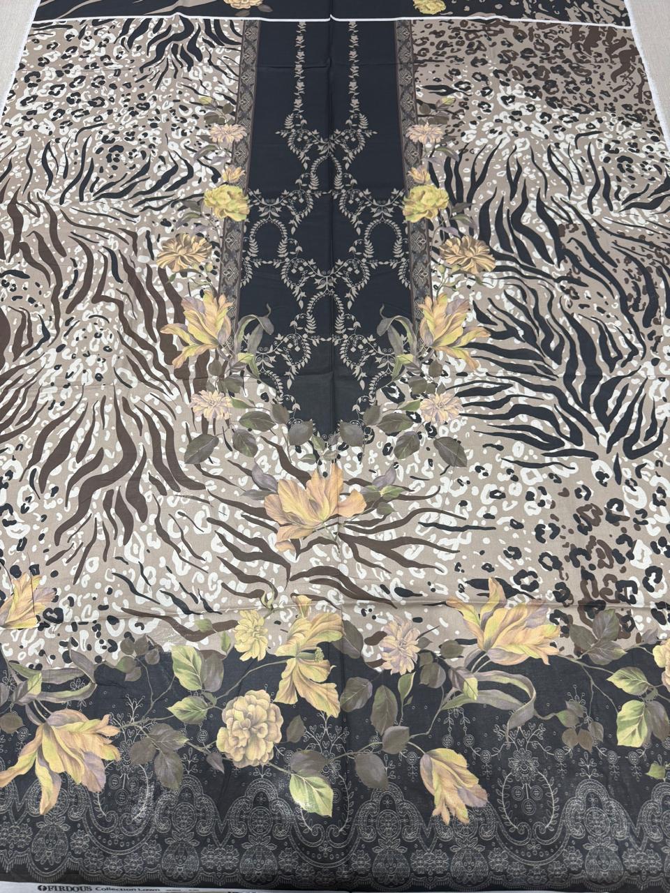 Firdous - Printed - Lawn - 3pc - D162