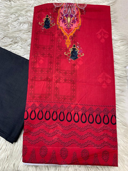 2Pc Printed Lawn Unstitched Suit 1028