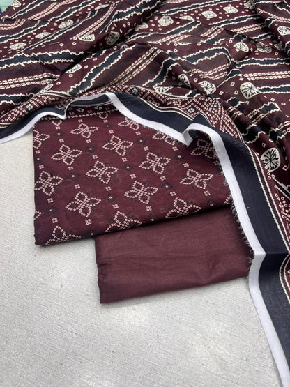 3Pc Zobia Lawn Unstitched Suit 29