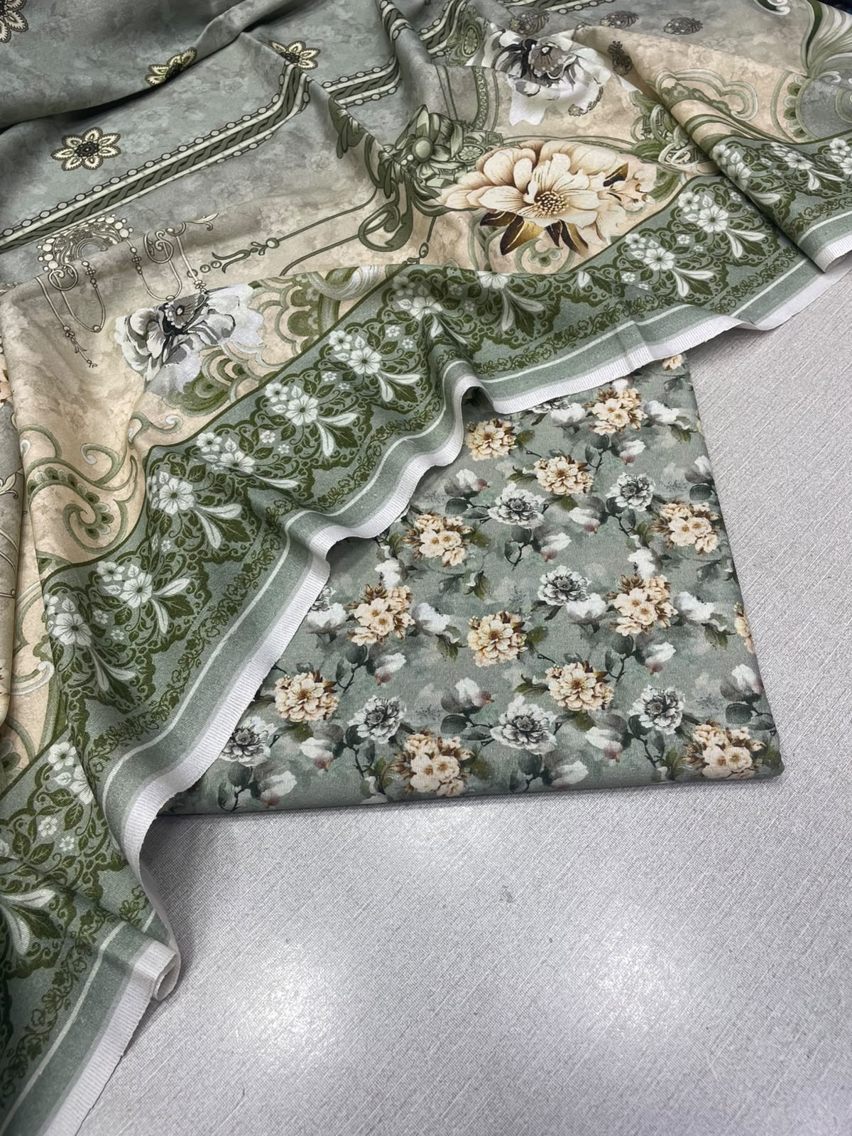 2Pc Karandi Kameez & Dupatta Suits 65