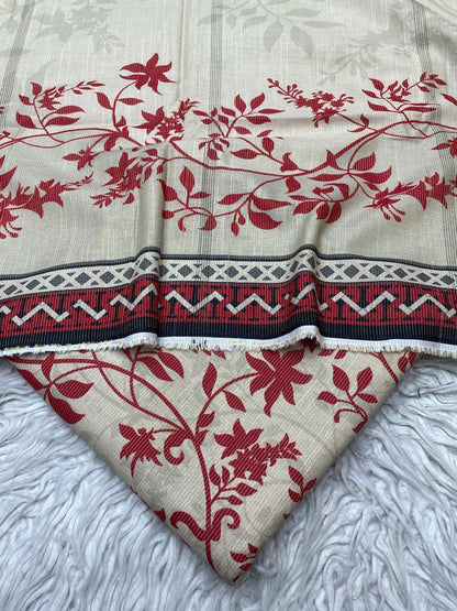 3Pc Chamki Khaddar Unstitched Suit Vol-0132