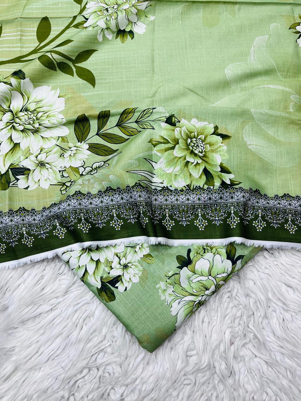 3Pc Slub Khaddar Allover Suit Vol-0117