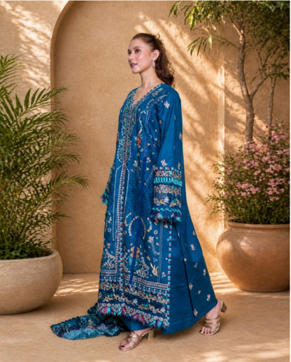 NOURA LUXURY ROYALE EMBROIDERED DRESS
