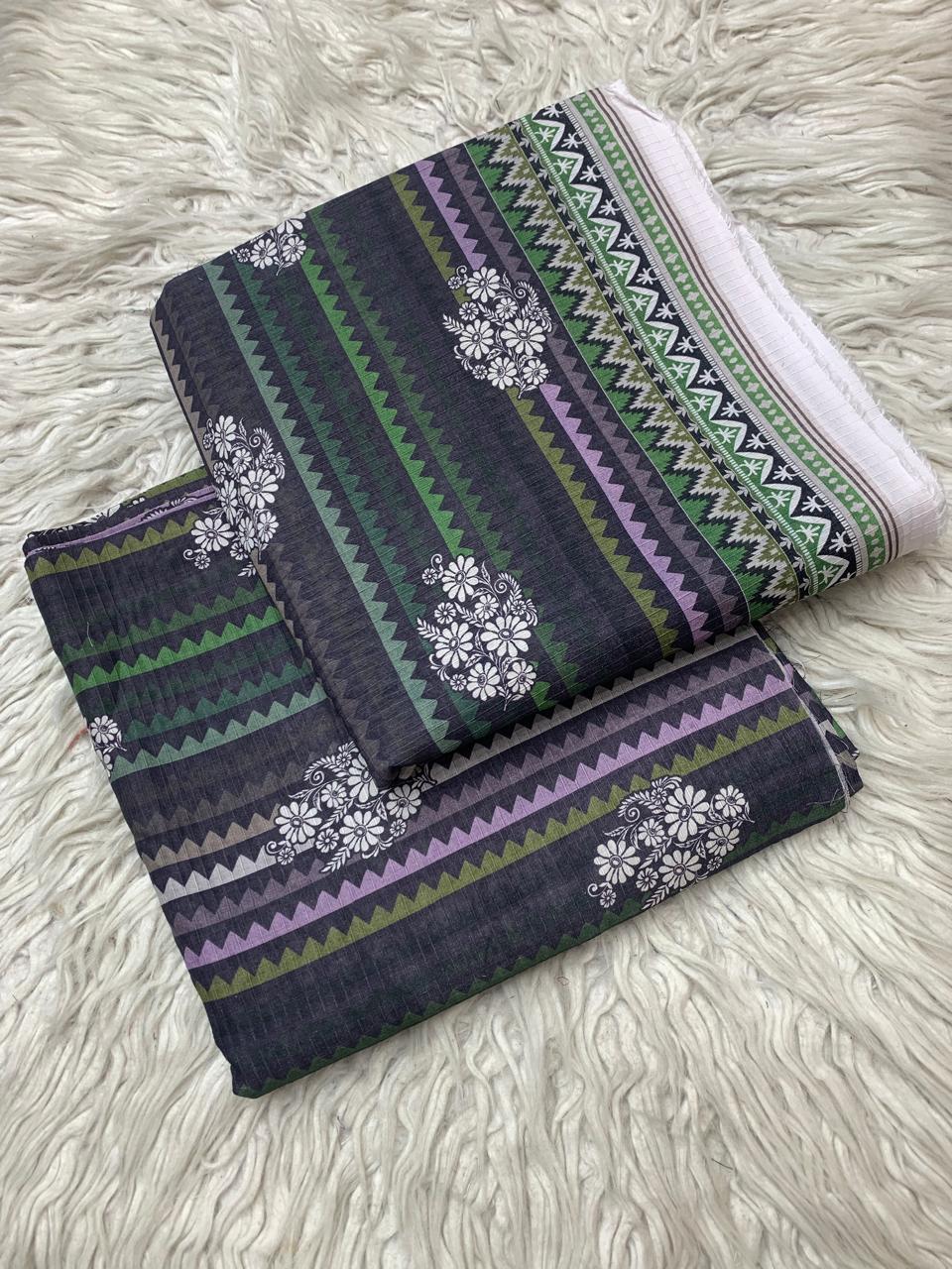 SAPPHIRE 2Pc Lawn Bana Dora Unstitched Suit Vol-0127