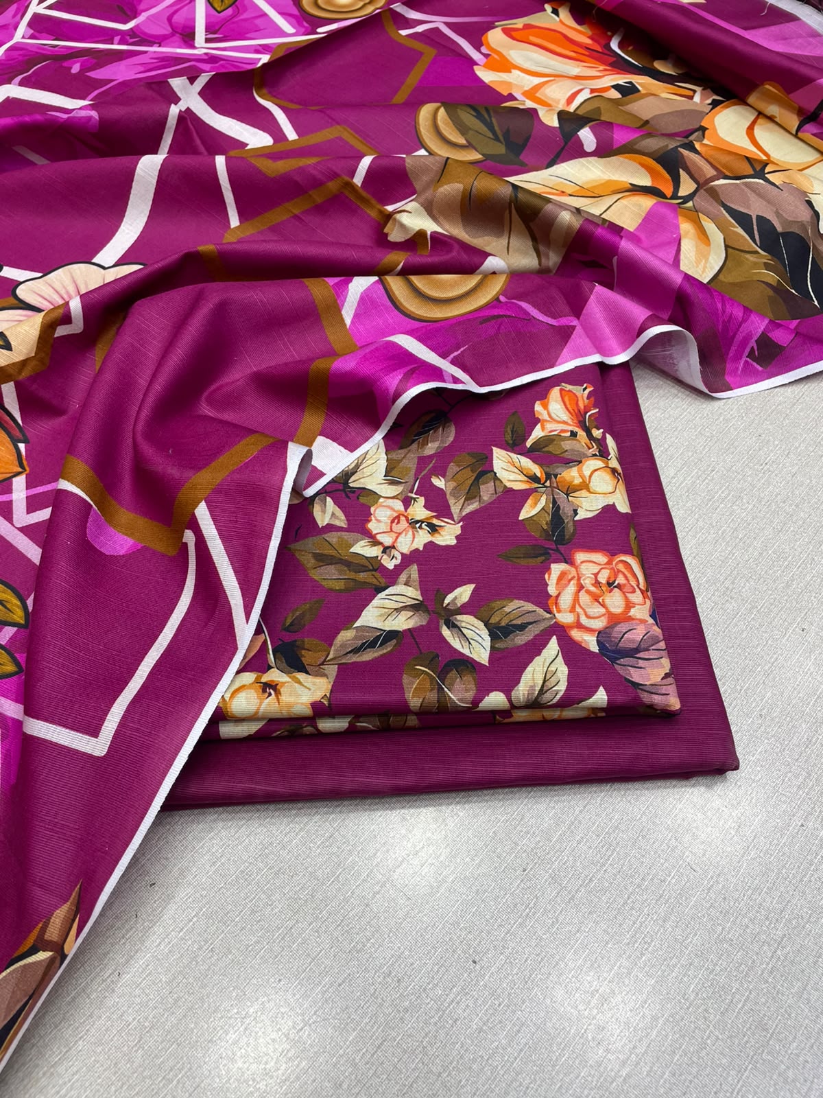 3Pc Slub Khaddar Unstitched Suit 25