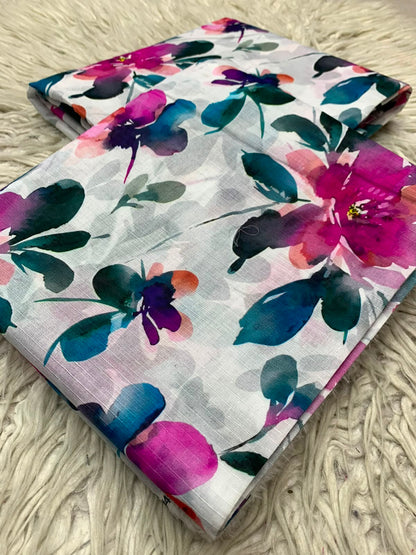 2Pc Bana Dora Print Lawn Suit Vol-512