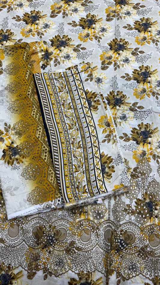 Firdous - Embroidered - Printed - Lawn - 2pc - D779