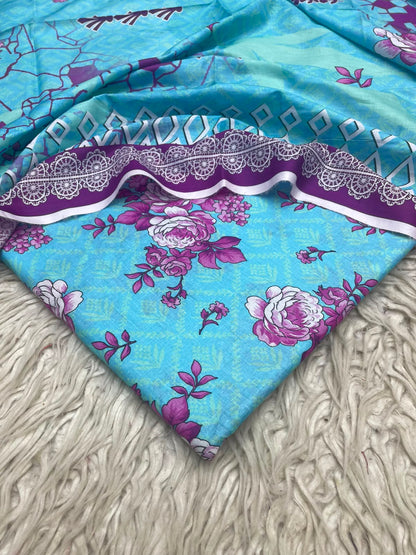 3Pc Same Digital Printed Lawn Suit 103