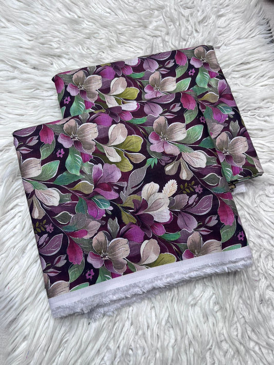 2Pc Slub Khaddar Allover Suit - 0091