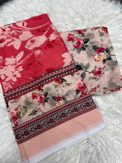 3Pc Lawn Unstitched Suit - #702