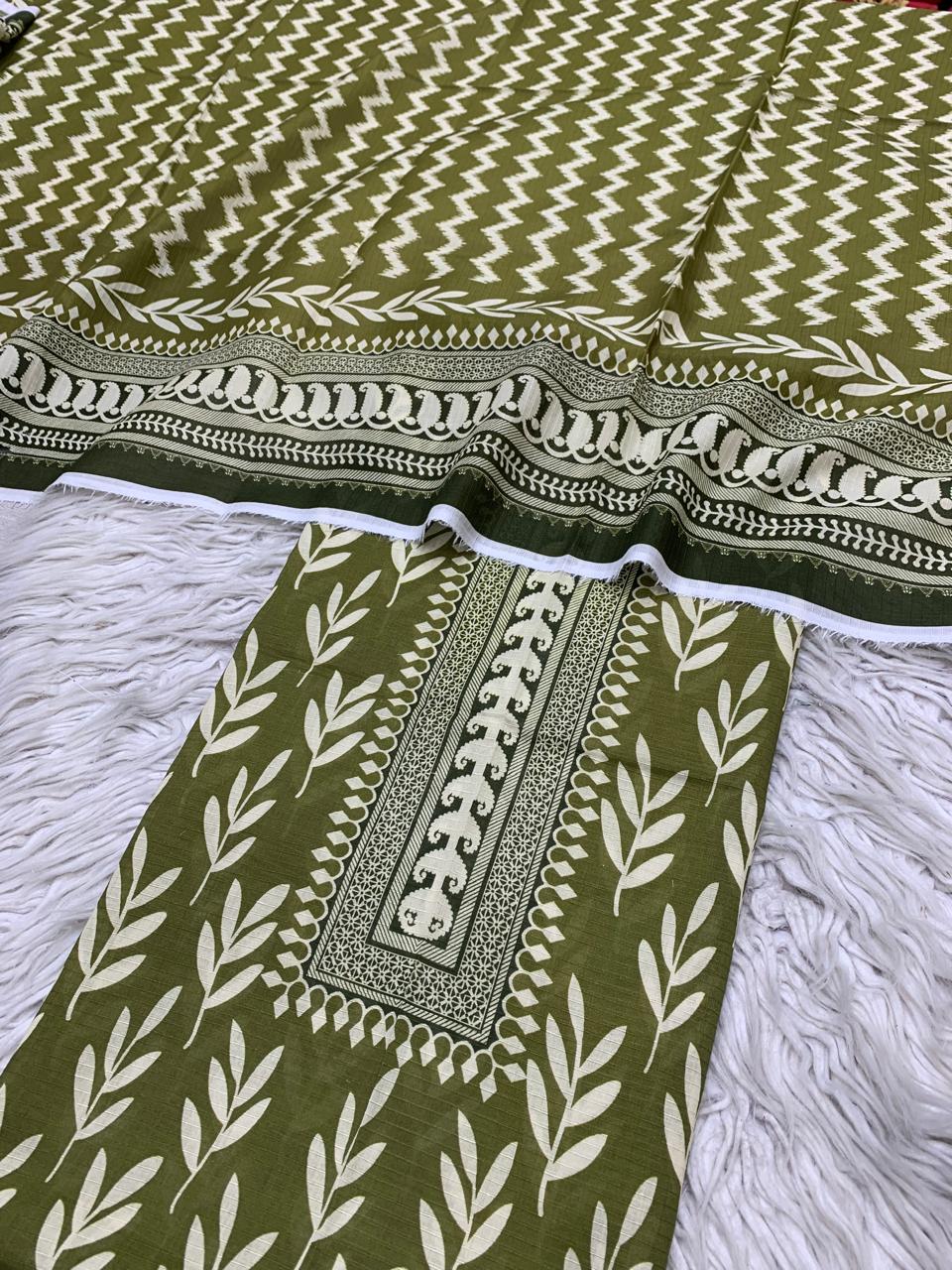 2Pc Sapphire Lawn Bana Dora Kameez & Printed Lawn Duppata Vol-6185