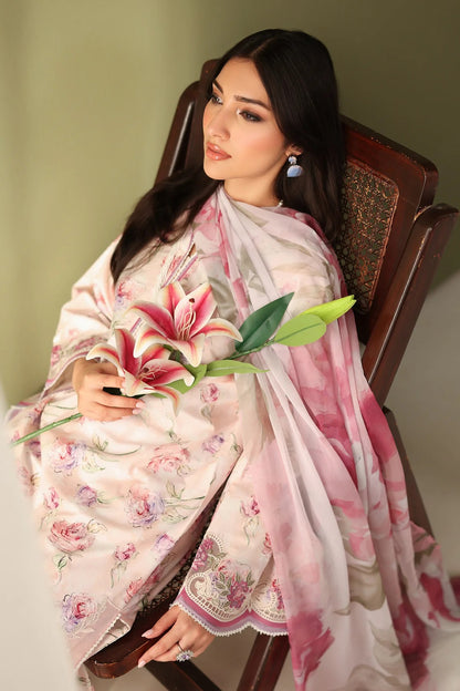 3Pc Supima Lawn Unstitched Suit 0693