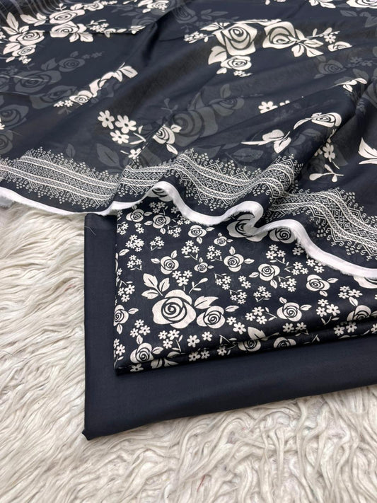 3Pc Lawn Digital Printed Suit Vol-02