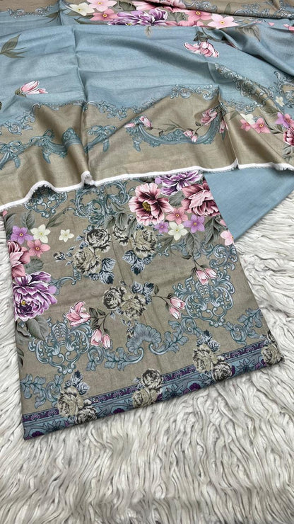 3Pc Supima Lawn Suit Vol-0011