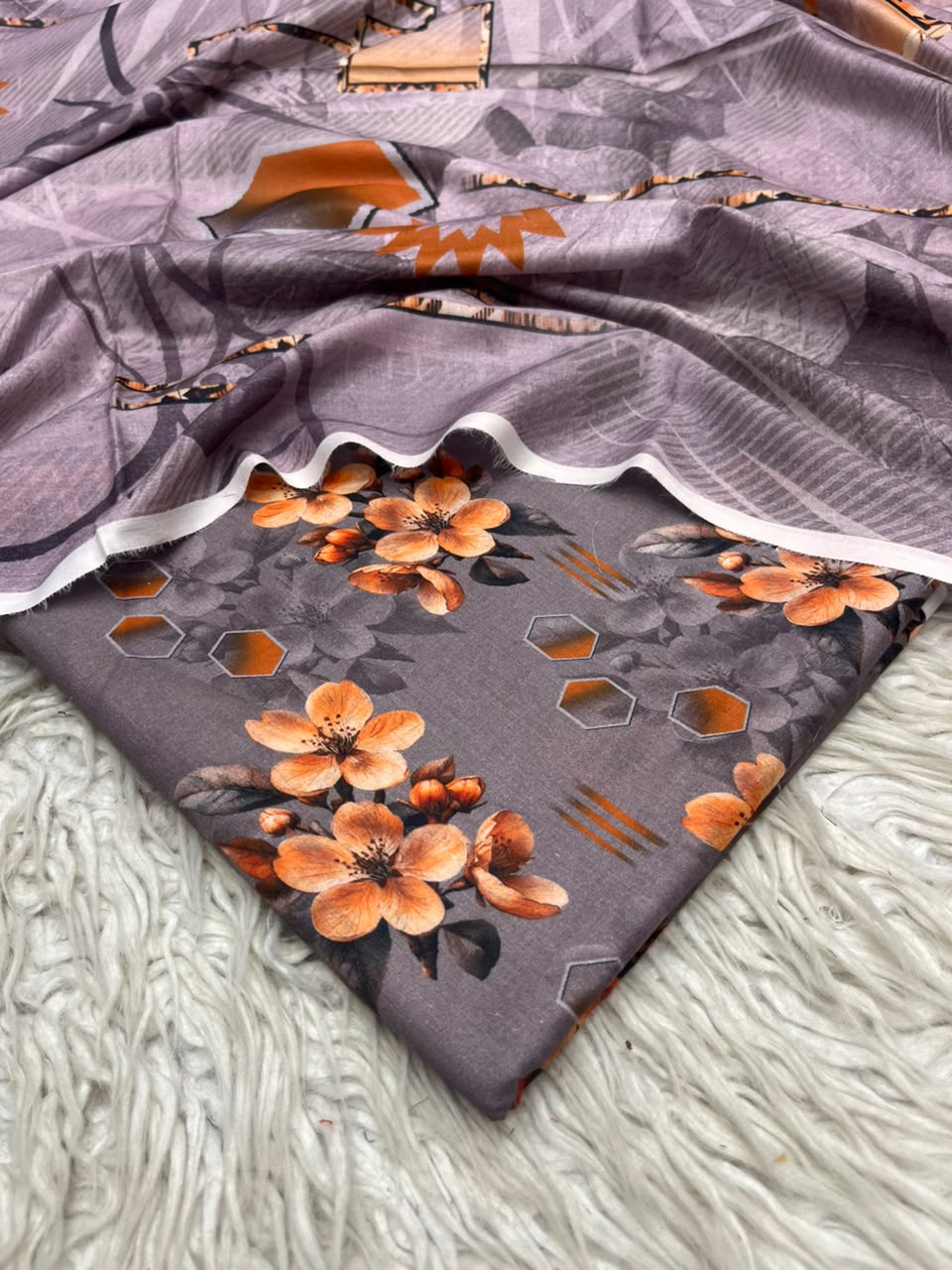 3Pc Same Digital Printed Lawn Suit 15