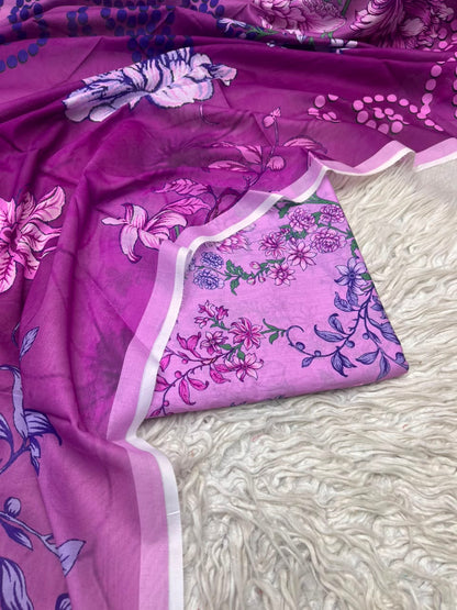 3Pc Same Digital Printed Lawn Suit 15