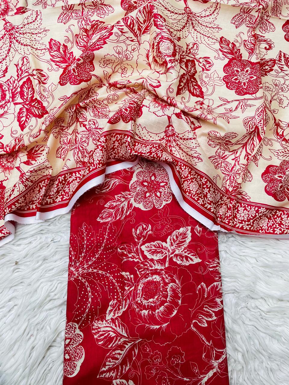 2 PC Lawn Kameez & Dupatta Vol-0040