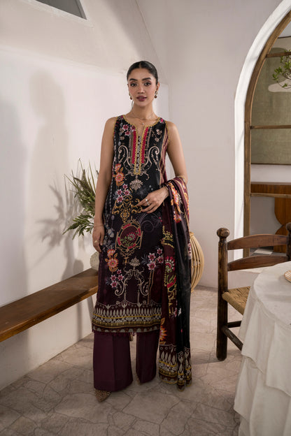 Firdous 2Pc Printed Lawn Unstitched Suit 1054