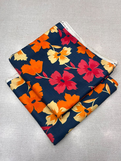 2Pc Staple Same Printed Unstitched Suit 6233