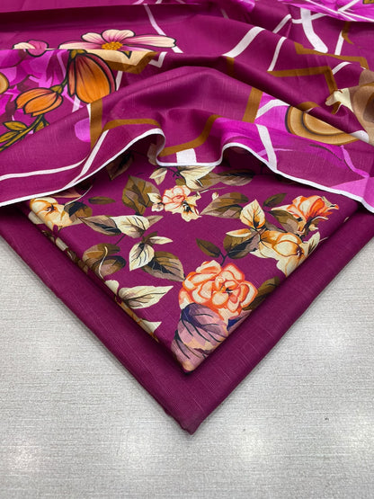 3Pc Slub Khaddar Unstitched Suit 25