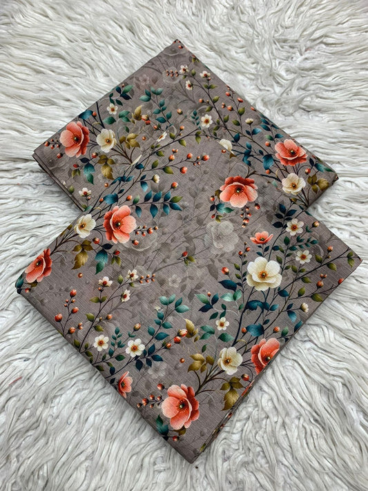 Gul Ahmad 2Pc Lawn Bana Dora Unstitched Suit Vol-0166