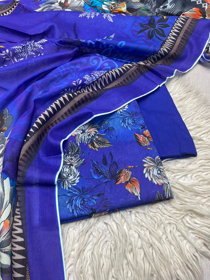 3Pc Zobia Lawn Unstitched Suit 29