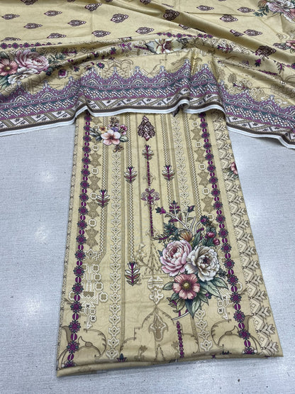 2Pc Staple Kameez & Dupatta Unstitched 63