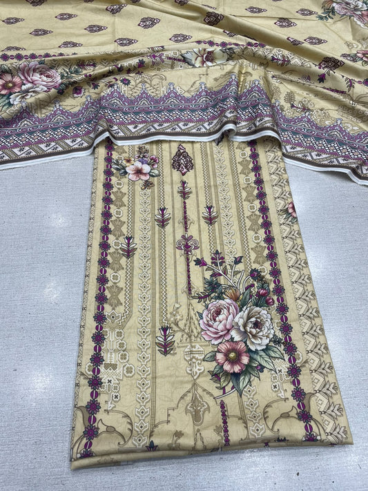 2Pc Staple Kameez & Dupatta Unstitched 63