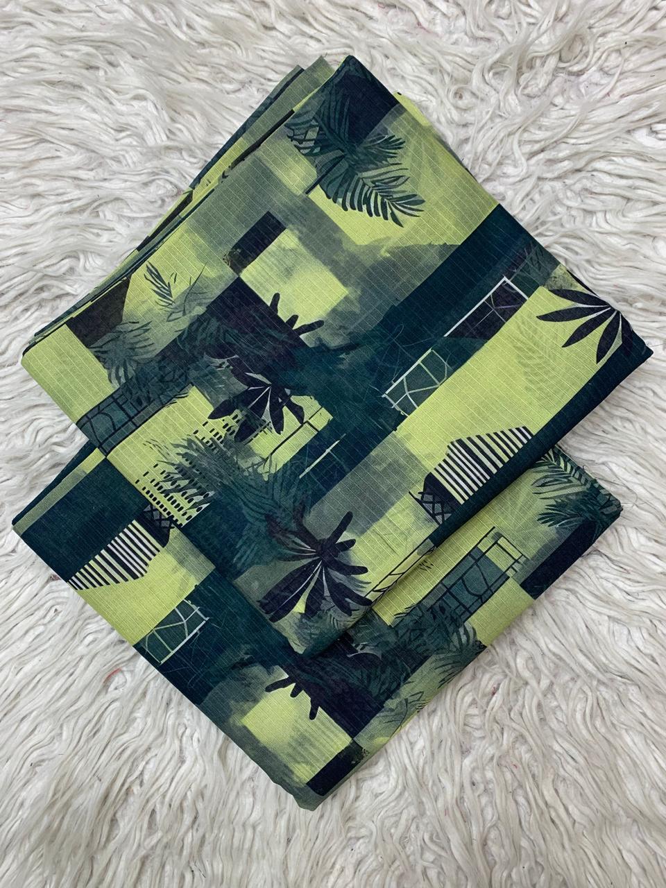 2Pc Lawn Bana Dora Suit Vol-0174