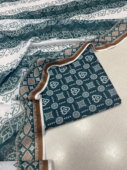 3Pc Gul Ahmad Lawn Unstitched Suit 0227