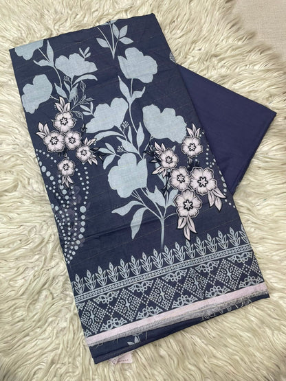 2Pc Printed Lawn Unstitched Suit 1250
