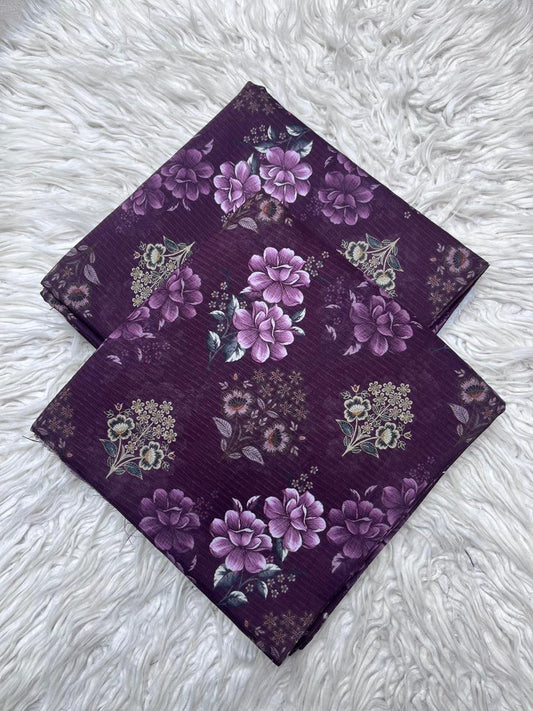 2Pc Sapphire Lawn Bana Dora Allover Unstitched Suit Vol-0119