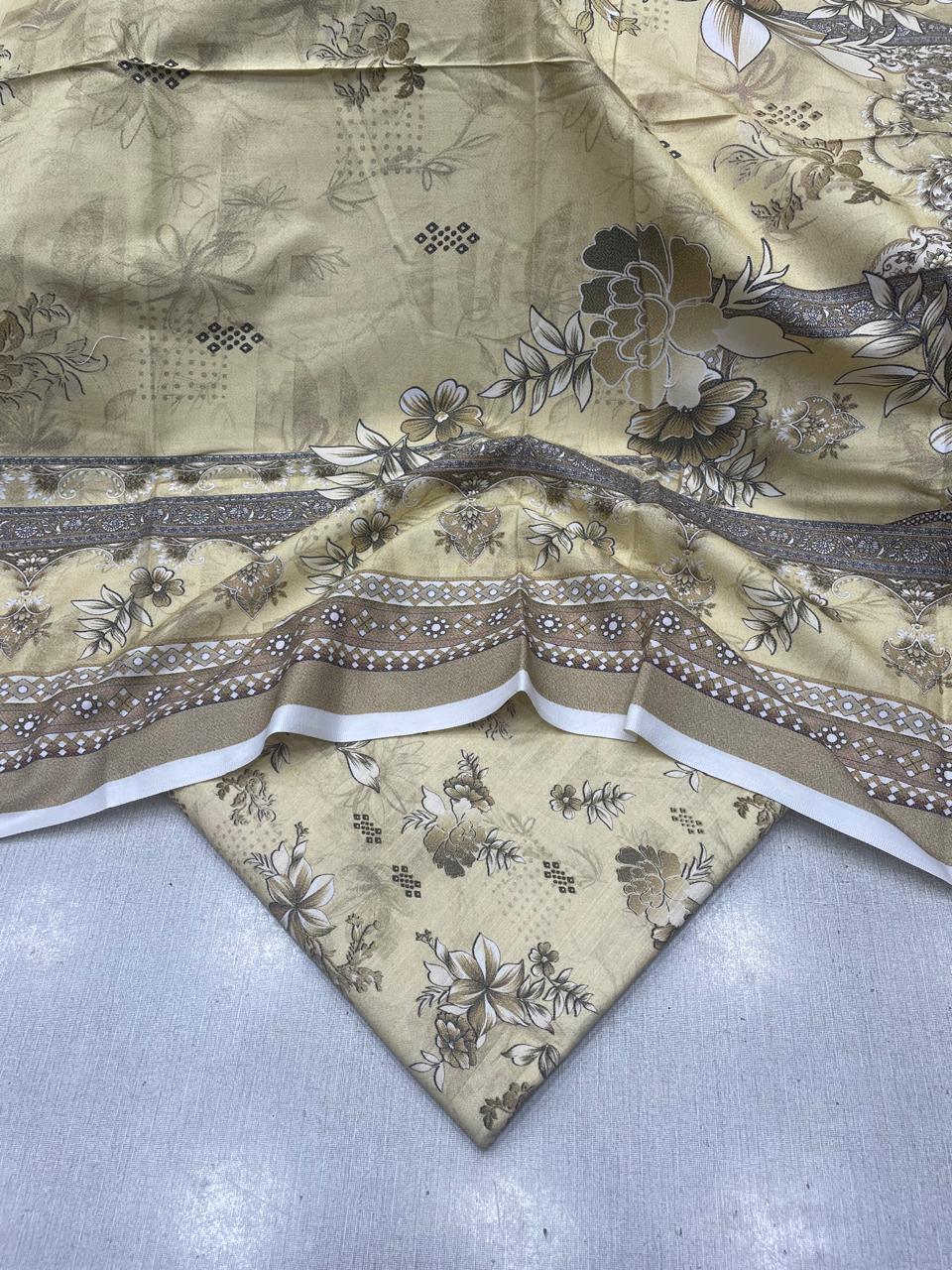 2Pc Dhanak Kameez & Dupatta Unstitched Suit 71