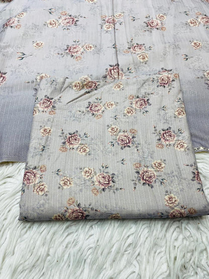 2 PC Dhanak Printed Kameez & Dupatta Unstitched Suit Vol-3103