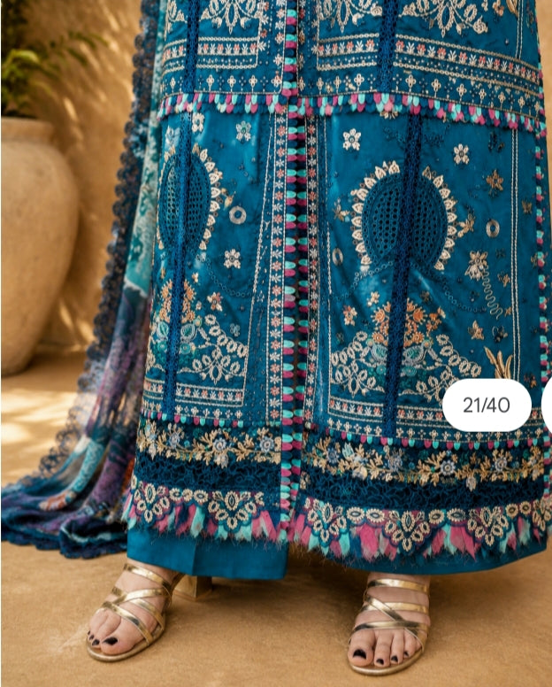NOURA LUXURY ROYALE EMBROIDERED DRESS