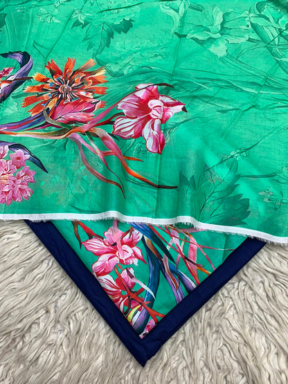 90x88 3Pc Premium Lawn Suit Vol-0020