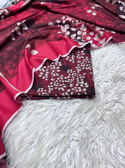 3Pc Slub Khaddar Allover Suit - 0083