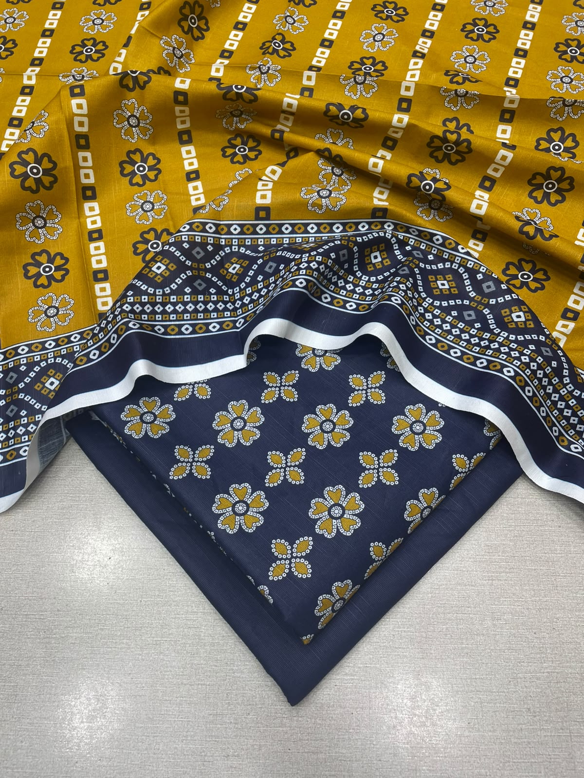 3Pc Slub Khaddar Unstitched Suit 24