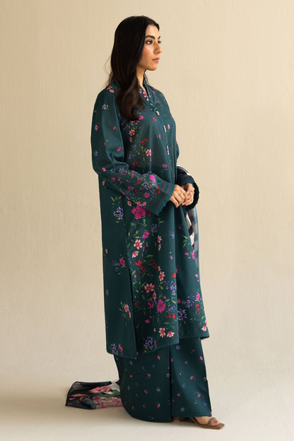 3Pc lawn unstitched - Enchantment  D-1432