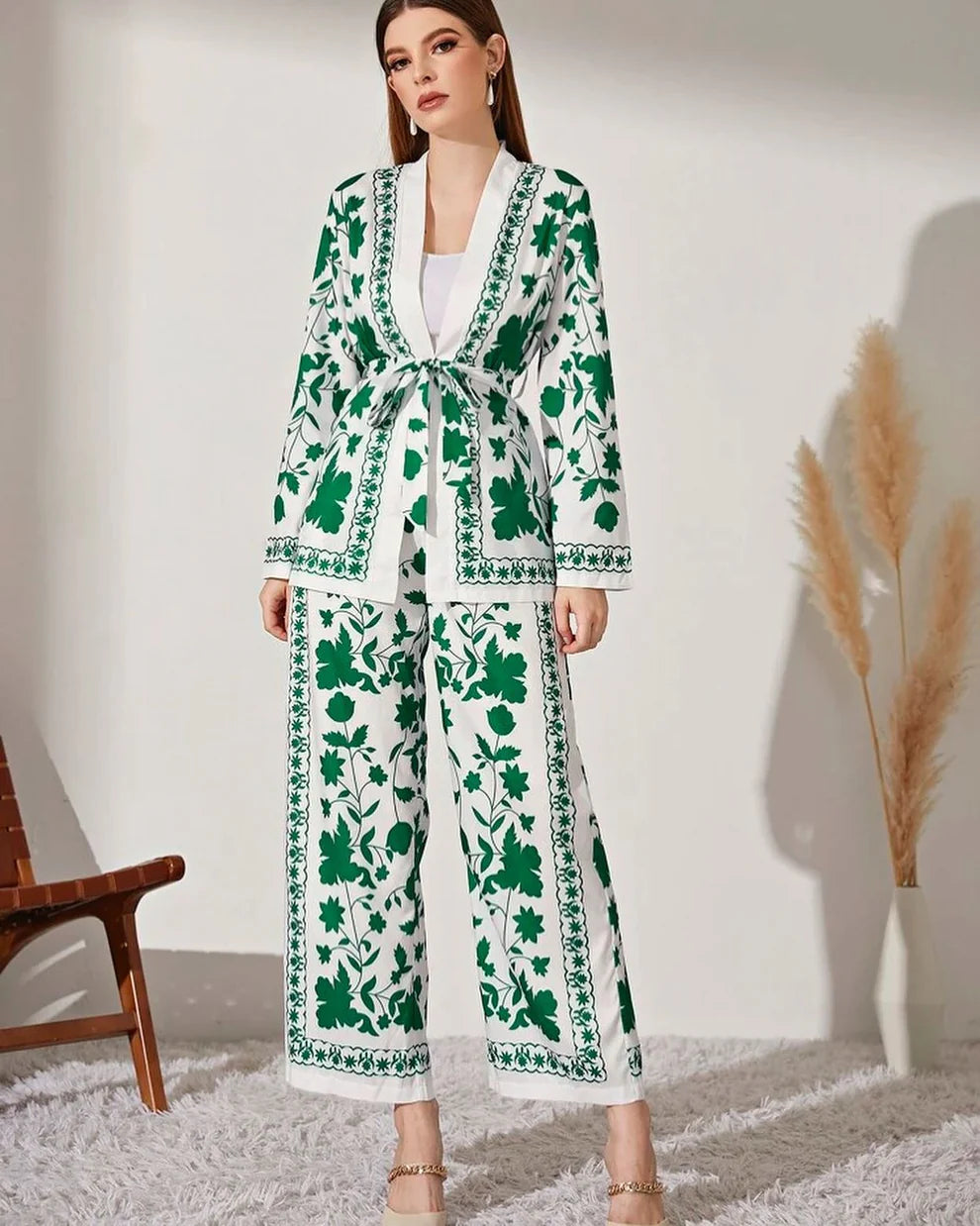 Lawn Co-Ord Set Vol-682