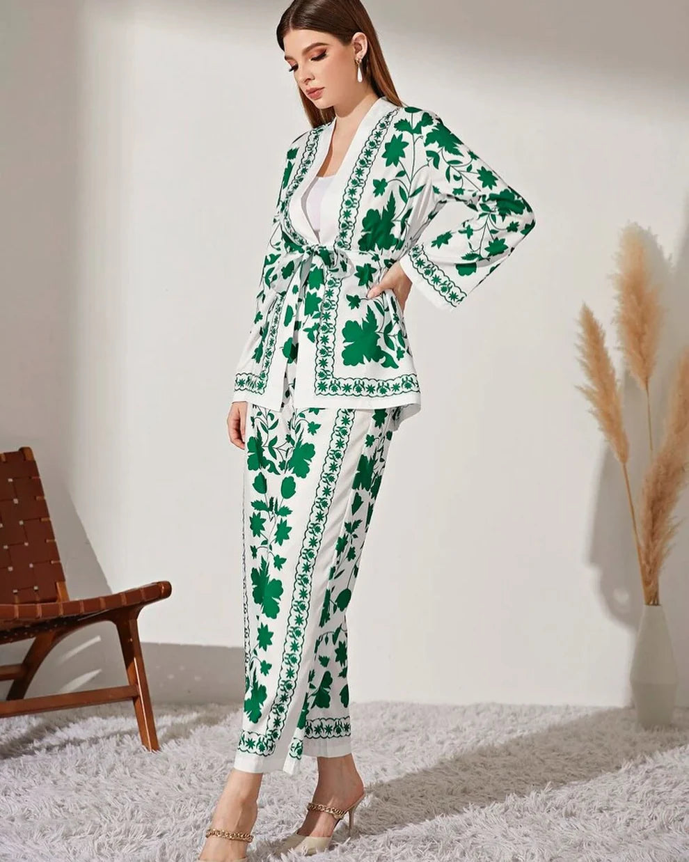 Lawn Co-Ord Set Vol-682