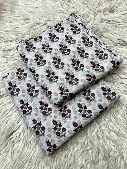 2Pc Lawn Bana Dora Suit Vol-0172