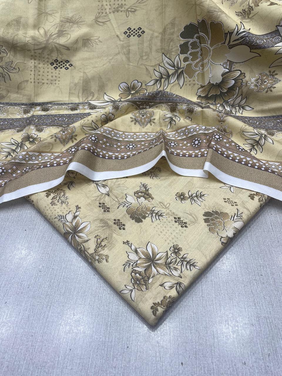 2Pc Dhanak Kameez & Dupatta Unstitched Suit 71