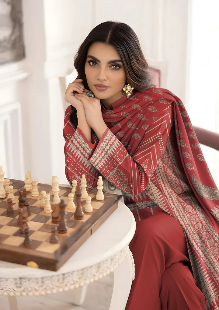 3PC Bin Noor Fab Shamray Unstitched Suit Vol-28