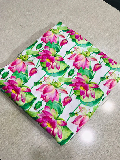 2Pcs Lawn Allover Unstitched Suit