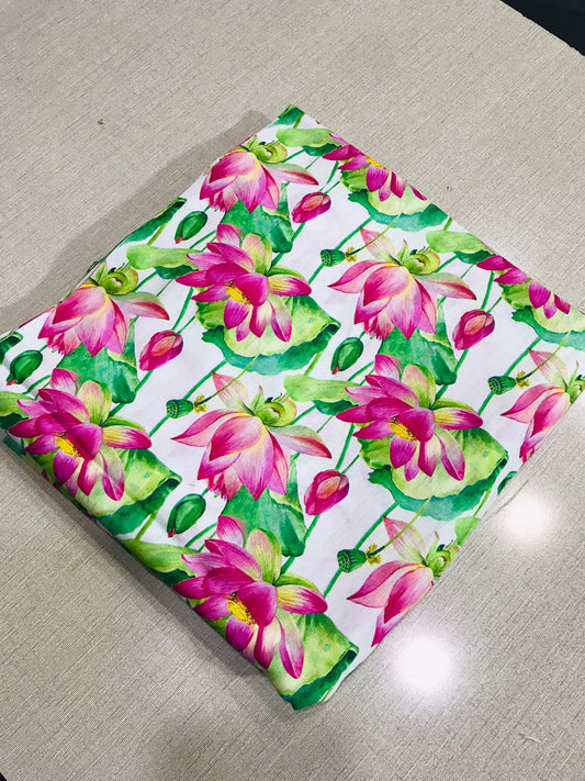 2Pcs Lawn Allover Unstitched Suit